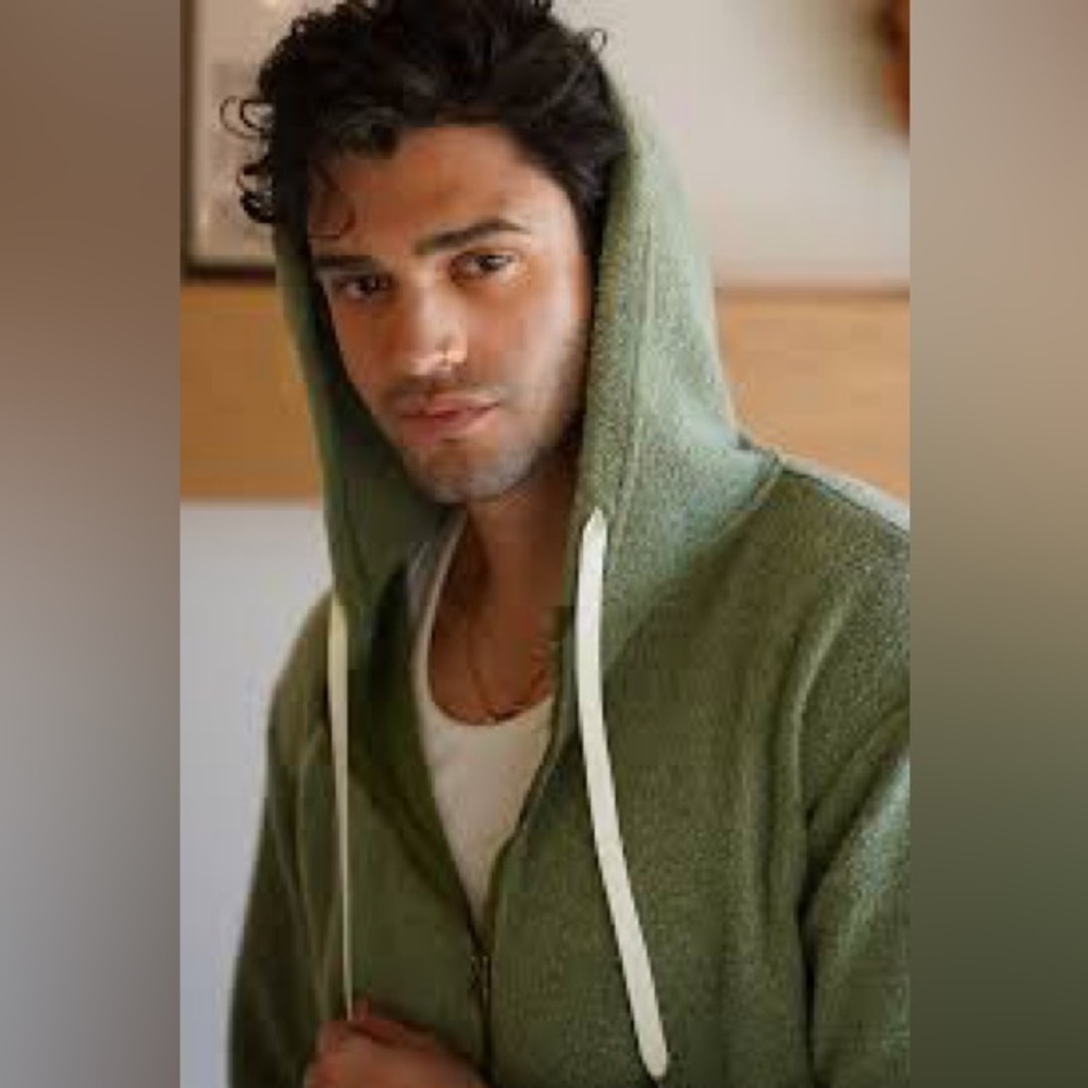 Feat Unisex XL Blanket Blend Iguana Green Full Zip Hoodie